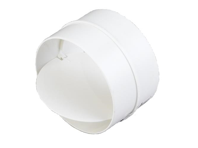 Duka vridspjällsventil Ø100 mm - PVC, Vit | Ventilation & Klimat - Ventilation - Badrumsfläktar | GameStuff