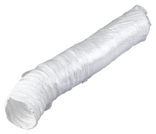Duka flexslange Ø127X3000 mm - PE, Hvid, Tåler op til 80 grader | Ventilation & Klimat - Plaströr & Rördelar - Flexslangar | GameStuff