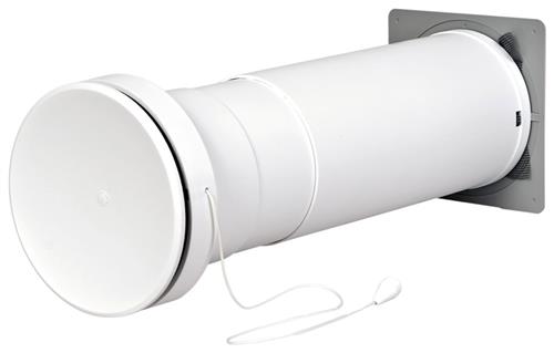 Teleskopventil Ø105 mm, 260/400 mm, grå/hvid i pose, type 400 | Ventilation & Klimat - Ventilationstillbehör - Ventil | GameStuff
