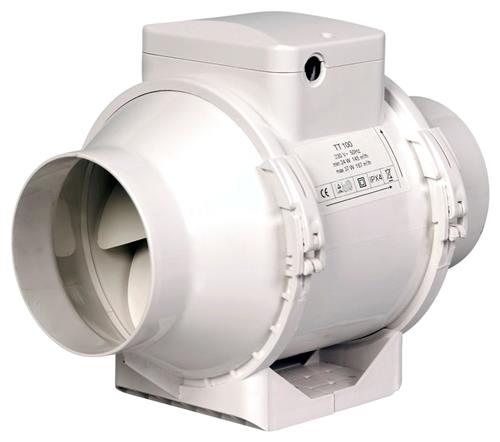 Duka kanalfläkt EL 100 TT - PVC, Vit, Ø100 mm, För montering i tak | Annan EL - Artiklar med hög strömstyrka | GameStuff