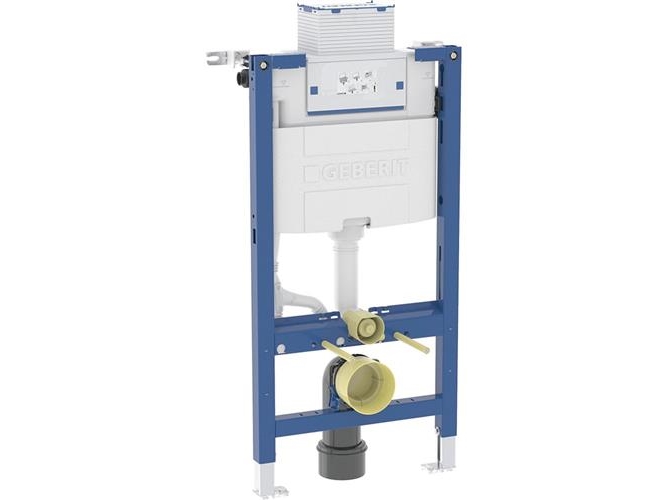 Geberit Duofix element t/vägg - Väggtoalett 98cm m/omega inbyggd cistern 12cm PEX-anslutning. | VVS Artiklar - Badrum - Tillbehör för toalett | GameStuff