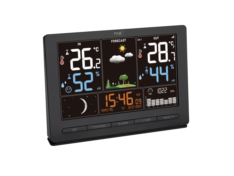 TFA 35.1118.01 musta SEASON Radiosääasema