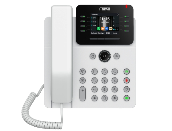 Fanvil V62G, IP telefon, Sort, Forbundet håndsæt, SIP-info, 12 Linier, 1000 entries