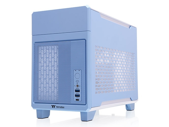 Thermaltake Tr100, Mini Tower, Pc, Blau, Mini-Itx, Spcc, Stahl, Heim/Büro