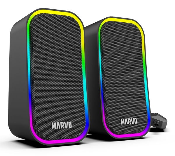 Marvo SG-285 Havoc20, 2.0 kanaler, Ledningsført, 6 W, 150 - 20000 Hz, Sort