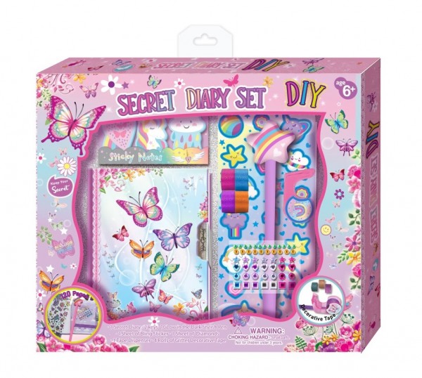 Ziploc-Tagebuch Mit Dekorationszubehör Schmetterlinge 201Bg Pecoware