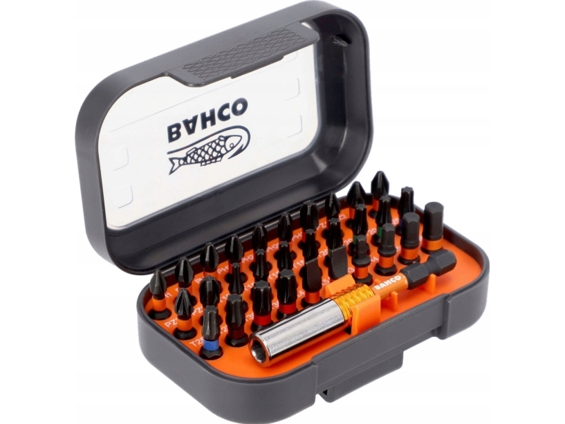Bahco slagbitsats torsion 1/4 - 31 delar lämplig för hårda material och slag, färgkodad | Elverktyg - Tillbehör - Bitar & Borrset | GameStuff