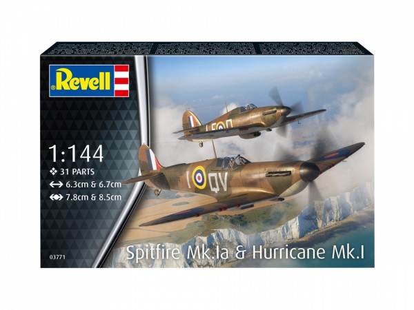 Revell Supermar Ine Spitfire &Amp H.Huricc Fly
