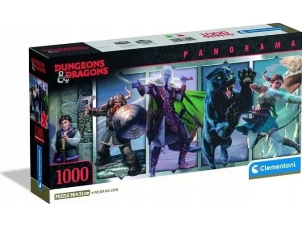Clementoni puslespil Panorama Dungeons & Dragons 1000 brikker (39501)