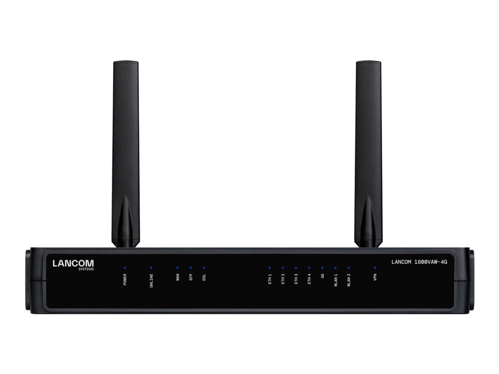 Lancom 1800Vaw-4G - Sd-Wan Gateway - Med Vdsl - 5 Porte - Wi-Fi 6 - 4G, 3G - 2.4 Ghz, 5 Ghz - Lte B1/B3/B7/B8/B20/B28/B32/B38/B40/B41/B42/B43 - For L