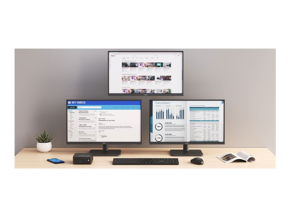 Msi Cubi N Adl 002beu Barebone Mini Pc 1 X N Series N100 / Upp Till 3.4 Ghz Ram 0 Gb Uhd Graphics Gigabit Ethernet 2.5 Gigabit Ethernet