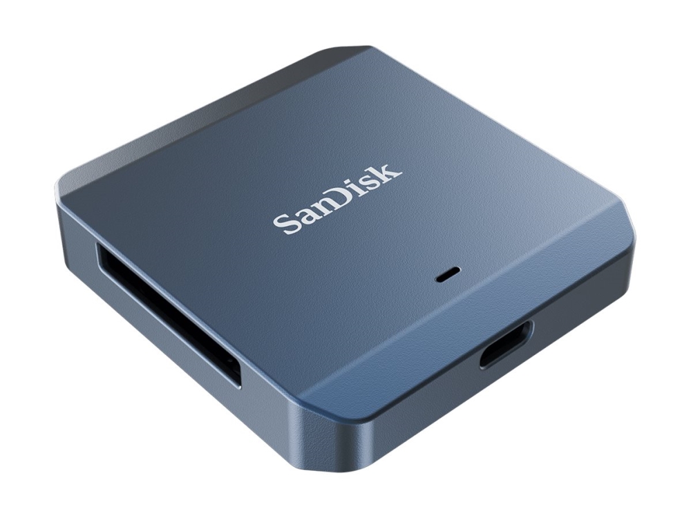Sandisk Pro-Cinema - Videoinspelningsadapter - Usb-C 3.2 Gen 2X2 - Metallisk Himmelsblå