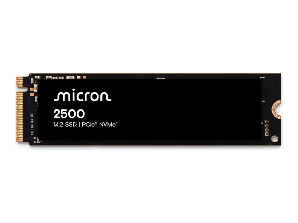 Micron 2500 - SSD - krypteret - 512 GB - intern - M.2 2280 - PCIe 4.0 (NVMe) - 256-bit AES