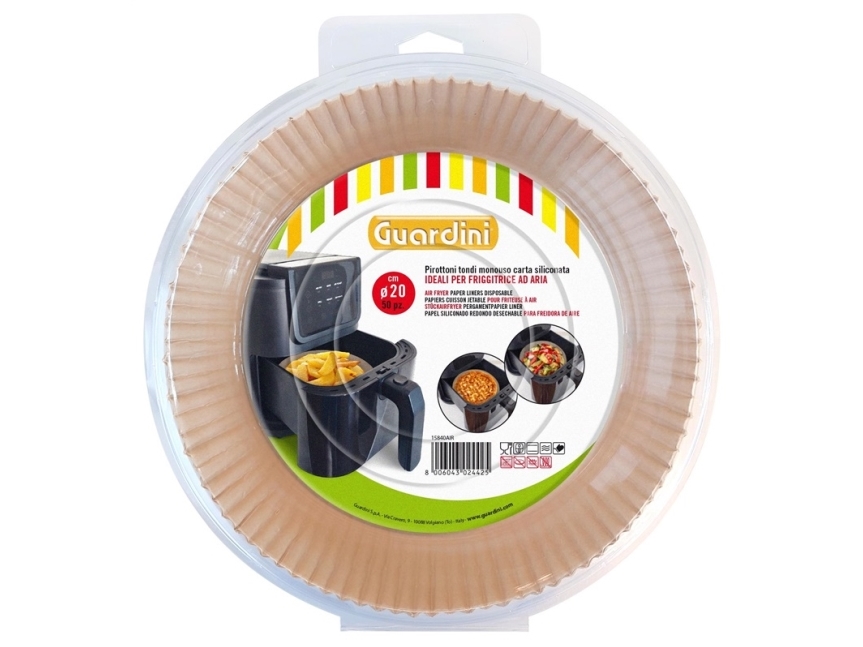 Baking Paper For Hot Air Fryer Guardini, 20 Cm X 20 Cm