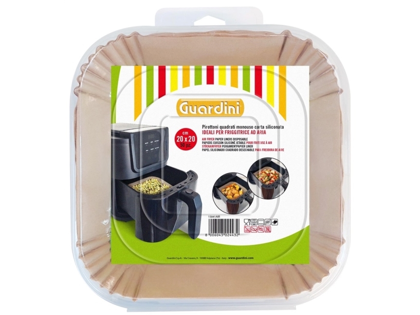 Quadratveida Papira Forminas 50 G. Air Fryer 20X20x4 7Cm 8006043024432
