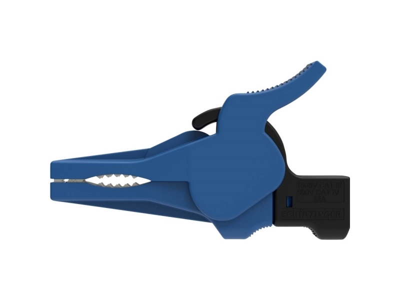 Schützinger SAK 9230 Ni / BL Säkerhetskrokodilklämmor anslutning blå | EL Artiklar - Andra EL - krokodilnäbb | GameStuff