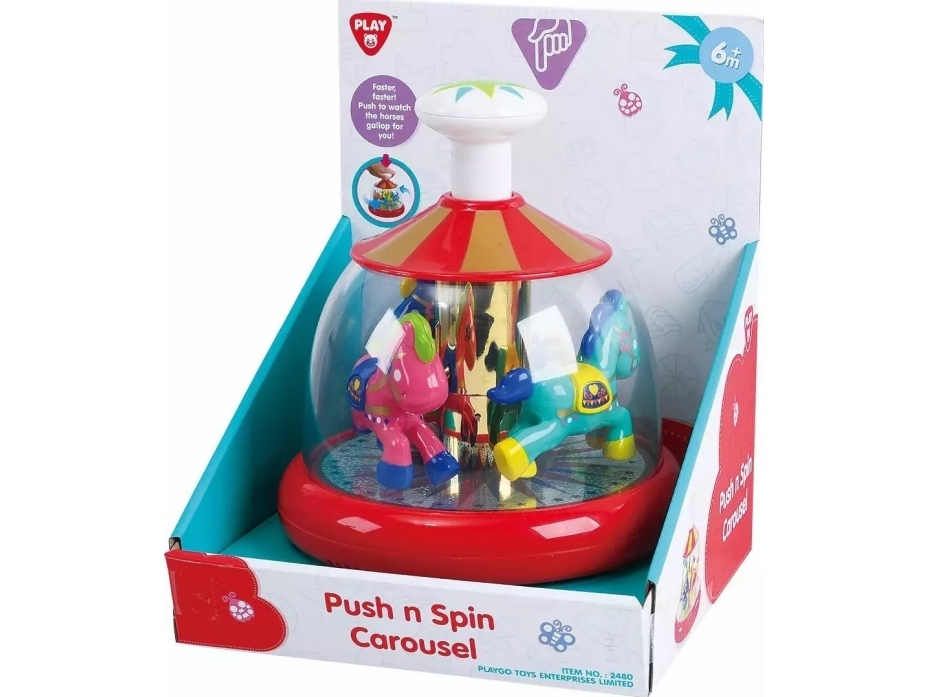 Playgo Infant&Toddler Karuselė Spausk Ir Suk , 2480/1611