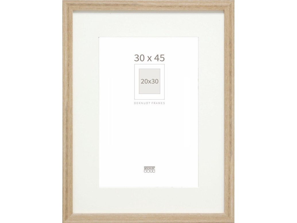 Deknudt billedramme Deknudt S66KH1 P1 30x45 træ eg m. PP
