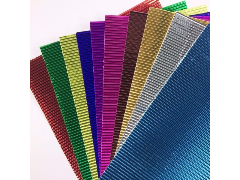 COLOUR WAVE PAPPER A4 10 FÄRGER METALLIC 88087 | Papper & Emballage - Specialpapper - Design / grafiskt papper | GameStuff