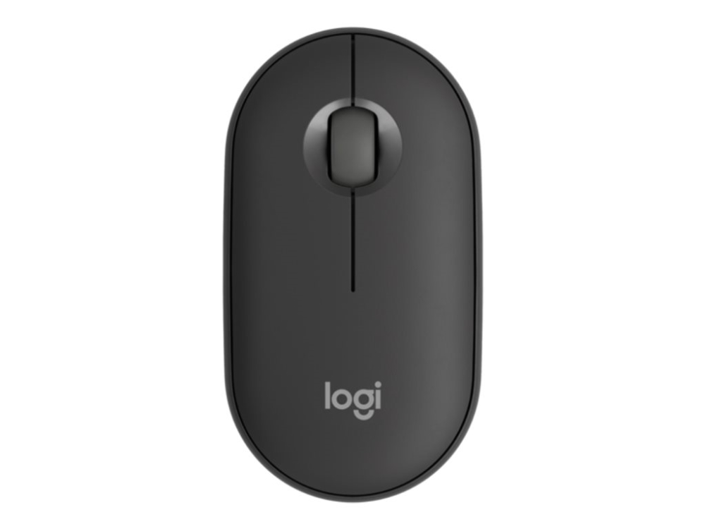 Logitech Pebble Mouse 2 M350s Mus Optisk 3 Knappar Trådlös Bluetooth 5.2 Le Tonal Graphite