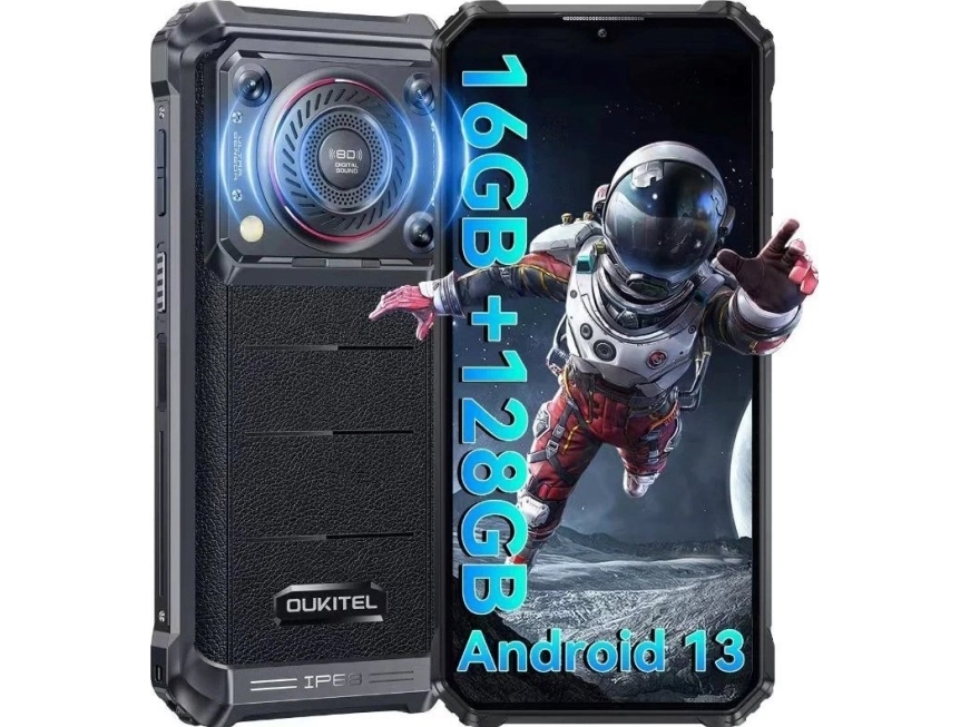 Smartphone Oukitel Wp36 8/128 10600 Mah Black Bez Ładowarki
