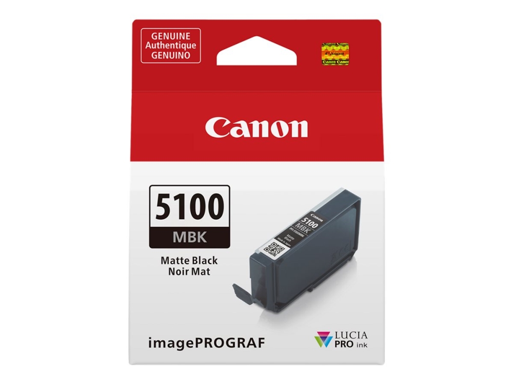 Canon PFI-5100 MBK - 14.4 ml - mat sort - original - hængekasse - blækbeholder - for imagePROGRAF PRO-310