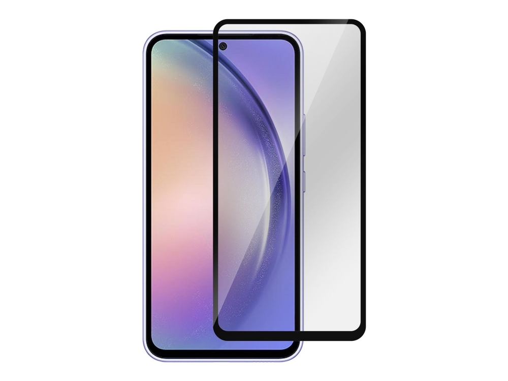 Estuff Titan Shield Skarmskydd För Mobiltelefon Helt Fodral Glas Ramfarg Svart För Samsung Galaxy A54