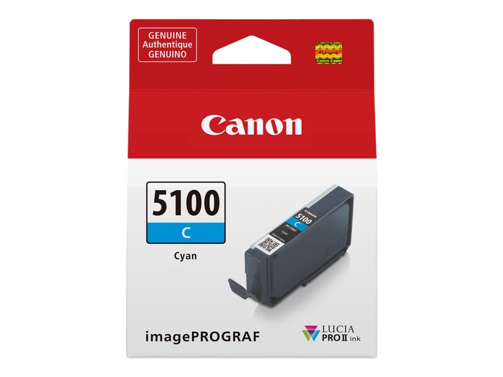 Canon PFI-5100 C - 14.4 ml - cyan - original - hängande låda - bläcktank - för imagePROGRAF PRO-310 | Skrivare - Bläck, toner & förbrukningsvaror - Bläck | GameStuff
