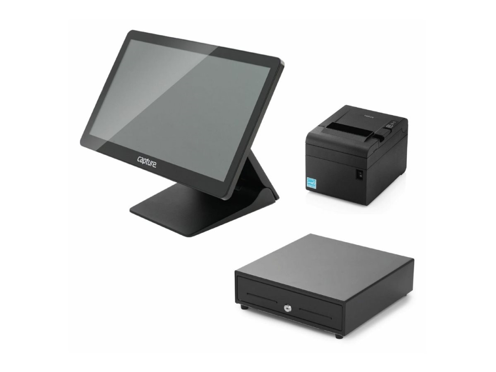 Capture Manta - Handdator - Win 10 IoT - 15.6 TFT (1366 x 768) - SD-kortplats - med kvittoskrivare, elektronisk kassaskåp | Kontorsmaskiner - POS (Point of sale) - Allt i ett | GameStuff