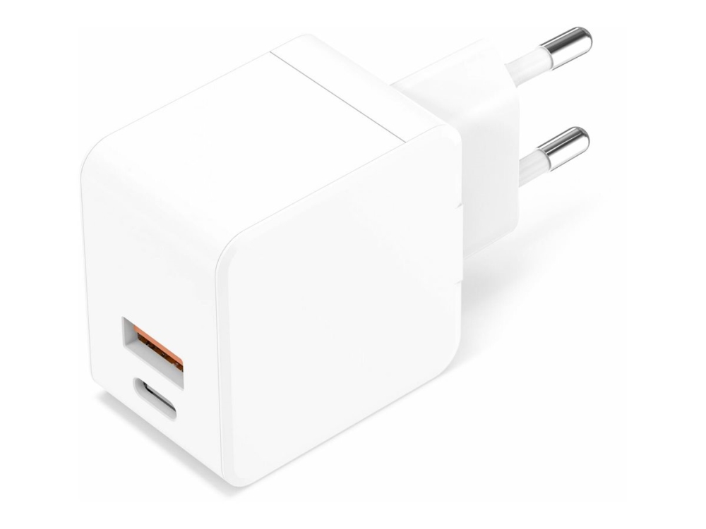 Coreparts - Strømforsyningsadapter - 30 Watt - 3 A - Pd 3.0, Qc 3.0 - 2 Output-Stikforbindelser (4 Pin Usb Type A / 24 Pin Usb-C) - Hvid