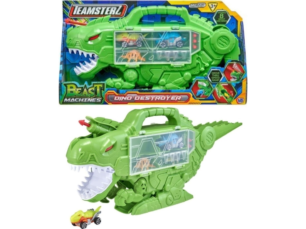 Teamsterz Beast Machines Dino Destroyer and toy ca
