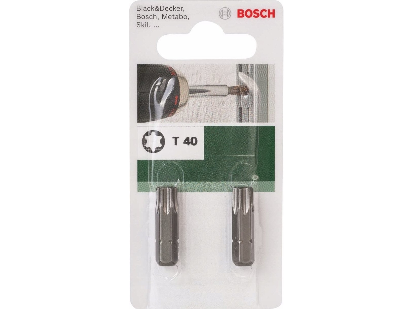 Bosch Accessories 2609255938 Sekskant-bit T 40 C 6.3 2 stk