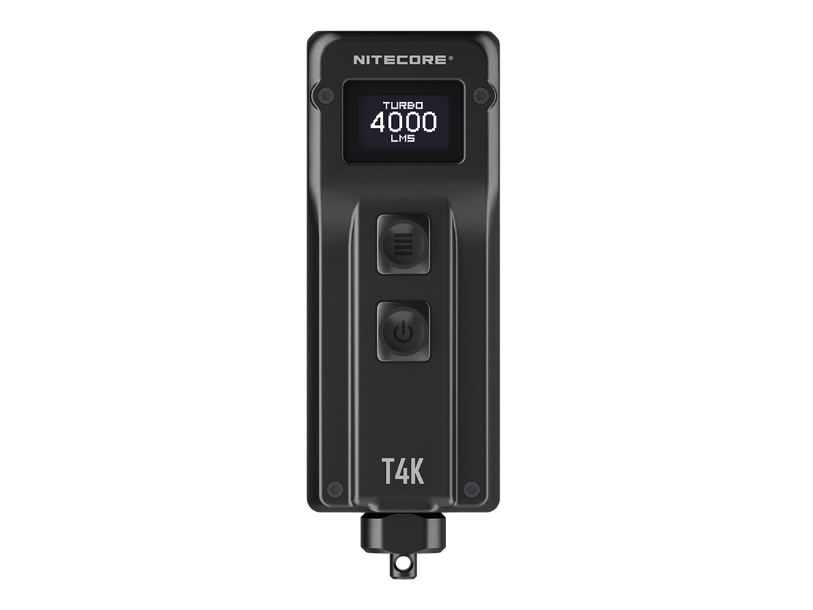 Nitecore T4k Nøglering Med Lommelygte Sort Knapper 1 M Ip54 Led