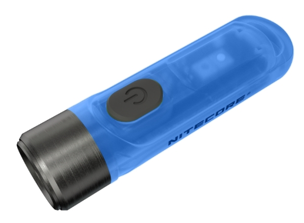 Nitecore TIKI GITD BLUE, Nøglering med lommelygte, Grå, Polykarbonat (PC), Rustfrit stål, Knapper, 1 m, IP66