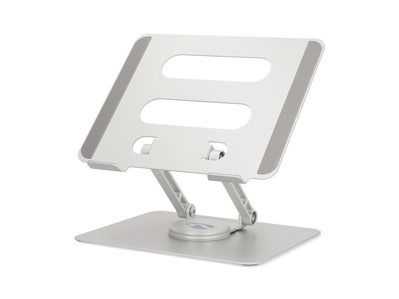 Nedis Nbstnd110si, Laptop-Ständer, Silber, Stahl, 43,2 Cm (17"), 10 Kg, 360°