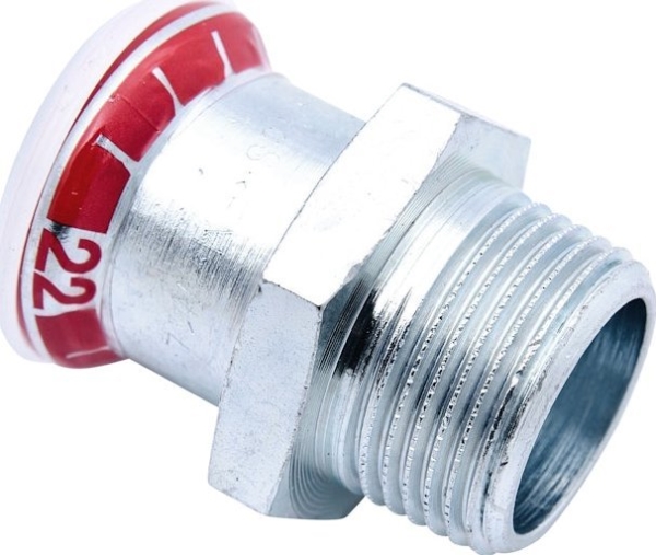 Alternativ bild 0 för Geb. Mapress FZ mf/np 15x3/8 - Geberit Mapress FZ mf/np.stk m/outv.gänga d15mm R3/8