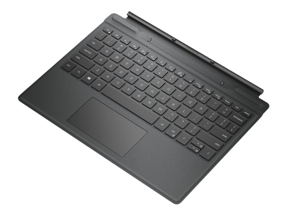 Dell Travel Keyboard Tangentbord Med Clickpad Docka Azerty Fransk Ljus Apollo För Latitude 7320 7320 Detachable