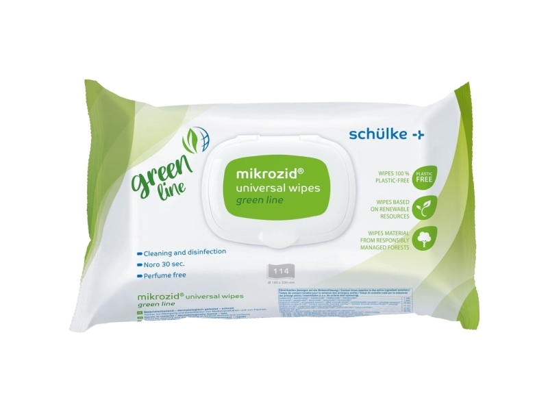Mikrozid Universal Vådserviet, Wet Wipe Green Line - (6 Stk.)