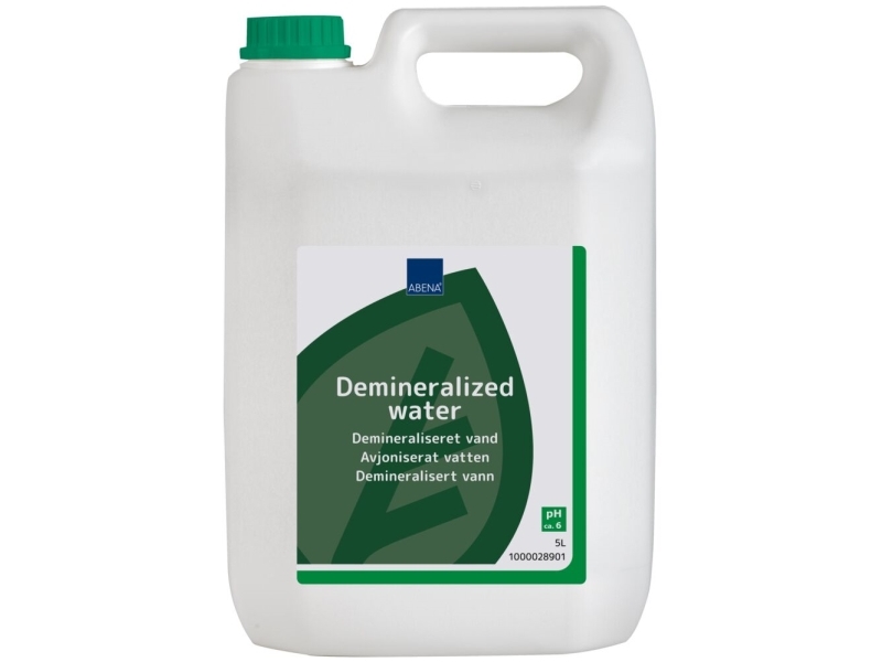 Demineraliseret Vand, Abena, 5 Ltr. - (2 Dunke)