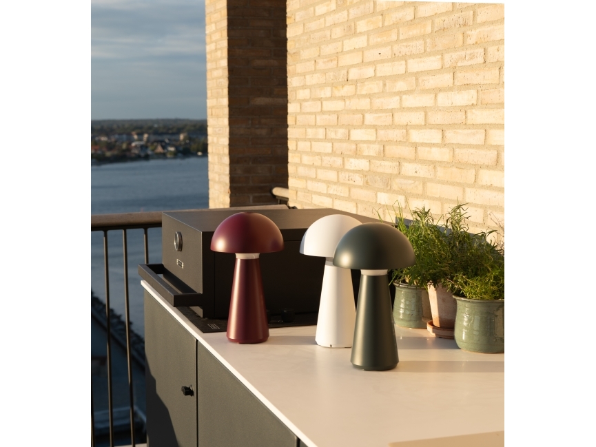 Wiederaufladbare Lampe Sirius Sirius Sam – Bordeaux – H 28 Cm