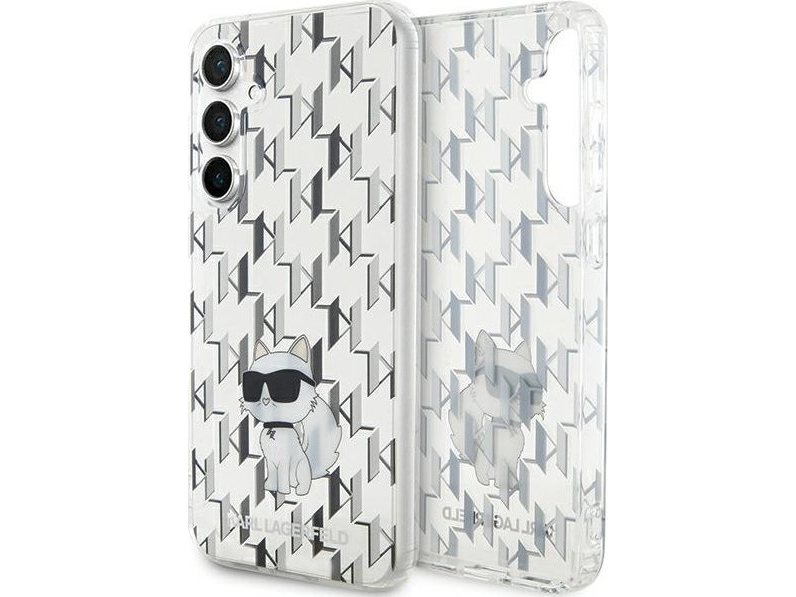 Karl Lagerfeld Klhcs23fehncmklt Samsung Galaxy S23 Fe Hardcase Monogram Choupette Transparent