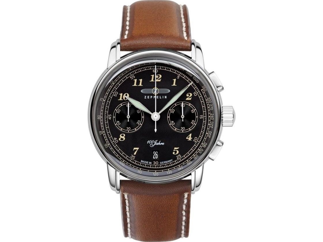 Zeppelin 100 Jahre 7674 3 Quarz Black Watch Til Mænd 259890
