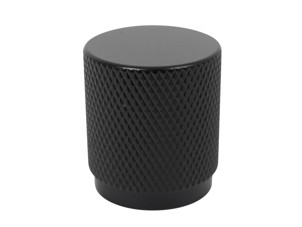 HOME It® räfflad möbelknopp Ø25x28 mm matt svart, 2 st. | Huset - Inredning - Grepp | GameStuff
