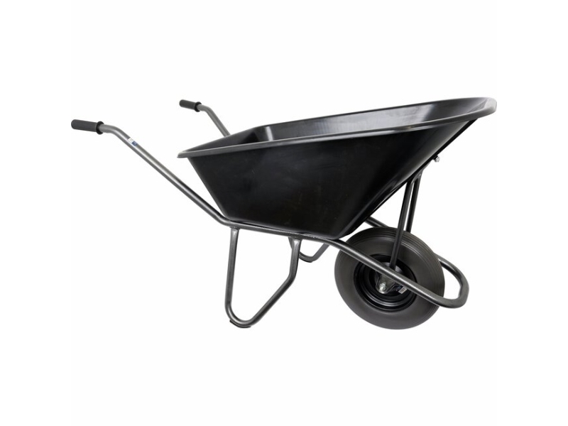HOME It® Garden trillebør med plastbalje 110 l - 16 punkterfrit hjul | Trädgården - Trädgårdsredskap - Skottkärror | GameStuff