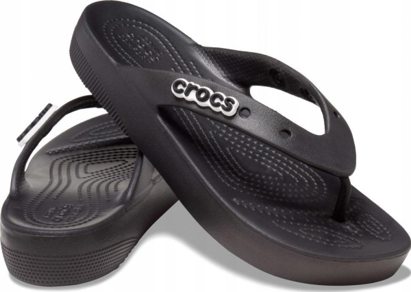 Women \'\'s Flip Flops Crocs Classic Platform Flip Black 207714 001 41 42