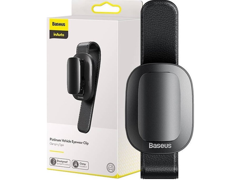 Baseus - Bilholder for briller - sort