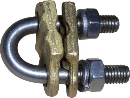 U-pultilla varustettu liitäntäkiristin maadoitussauvalle