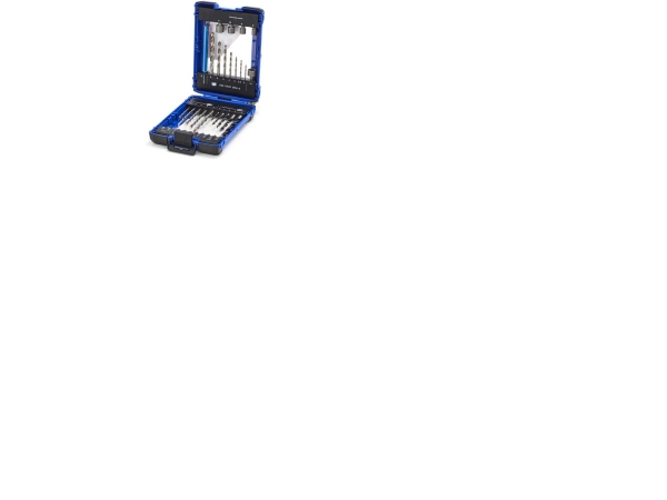 THÜRMER TOOLS Kombibox. Med borrkronor för metall i storlekarna 2-8 mm, för trä i storlekarna 3-8 mm och för vägg i storlekarna 4-8 mm. Innehåller även spetsar med batteri och borrkronor. | Verktyg för elektricitet - Diverse verktyg för elektricitet | GameStuff