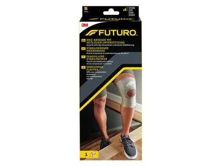 3M FUTURO 46163, Knæ, Bøjle, S, Bomuld, Nylon, Polyester, Elastan, Grå, Atletisk