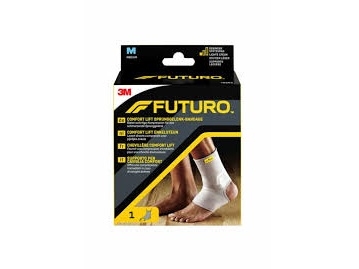 3M Futuro 76582, Fußgelenk, Unterstützung, M, Nylon, Polyester, Spandex, Grau, Athletisch